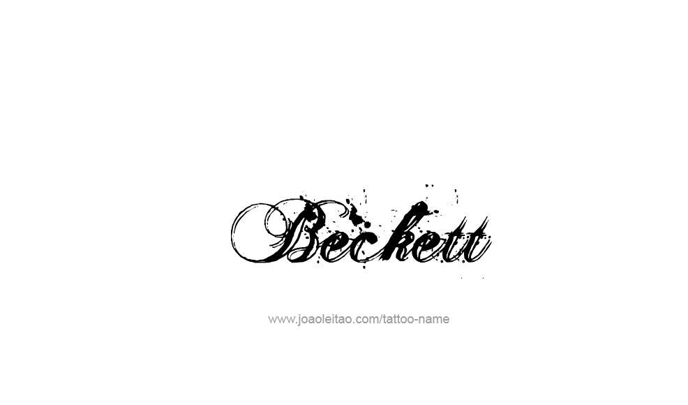 Tattoo Design  Name Beckett   