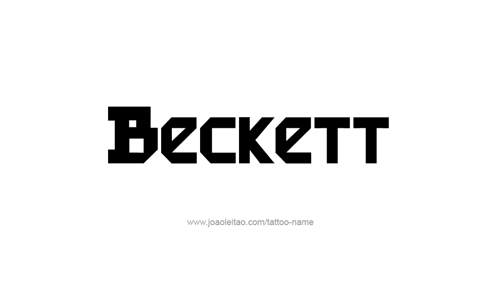 Tattoo Design  Name Beckett   