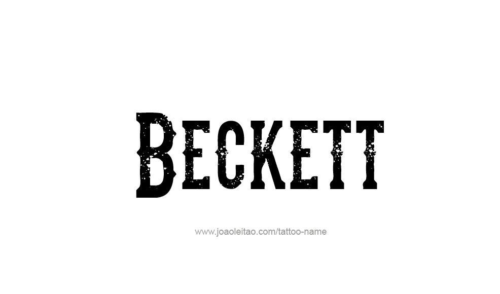 Tattoo Design  Name Beckett   