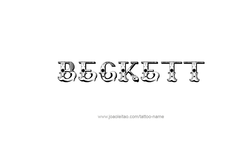 Tattoo Design  Name Beckett   