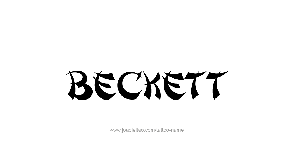 Tattoo Design  Name Beckett