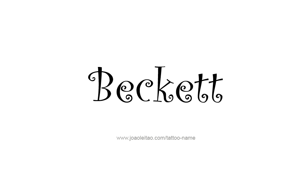 Tattoo Design  Name Beckett   