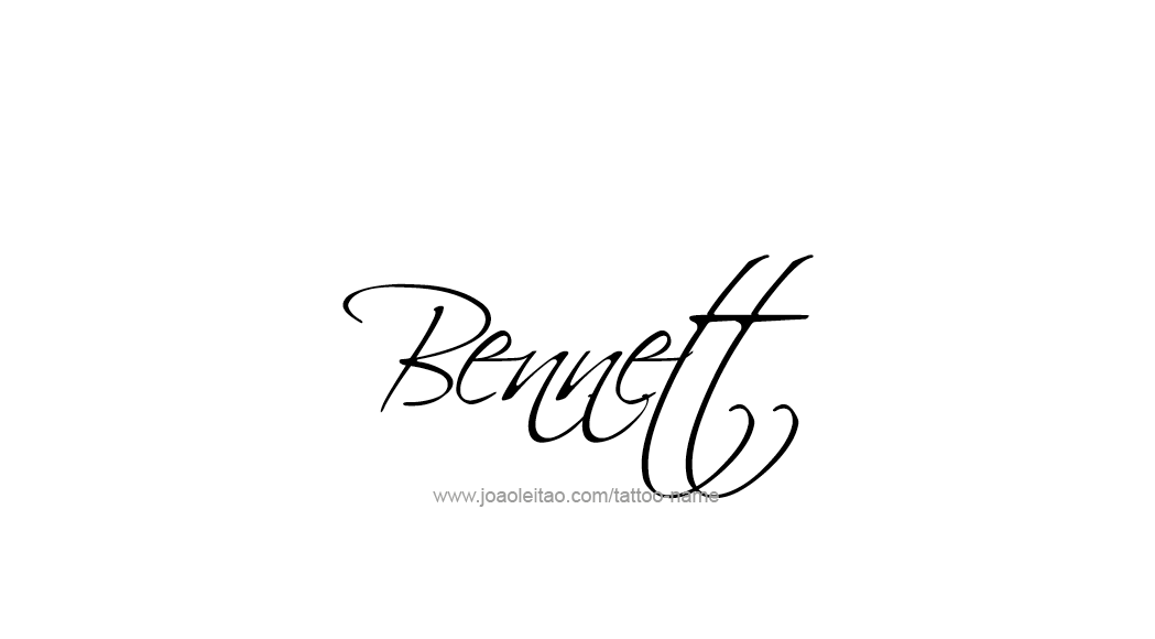 Tattoo Design  Name Bennett   