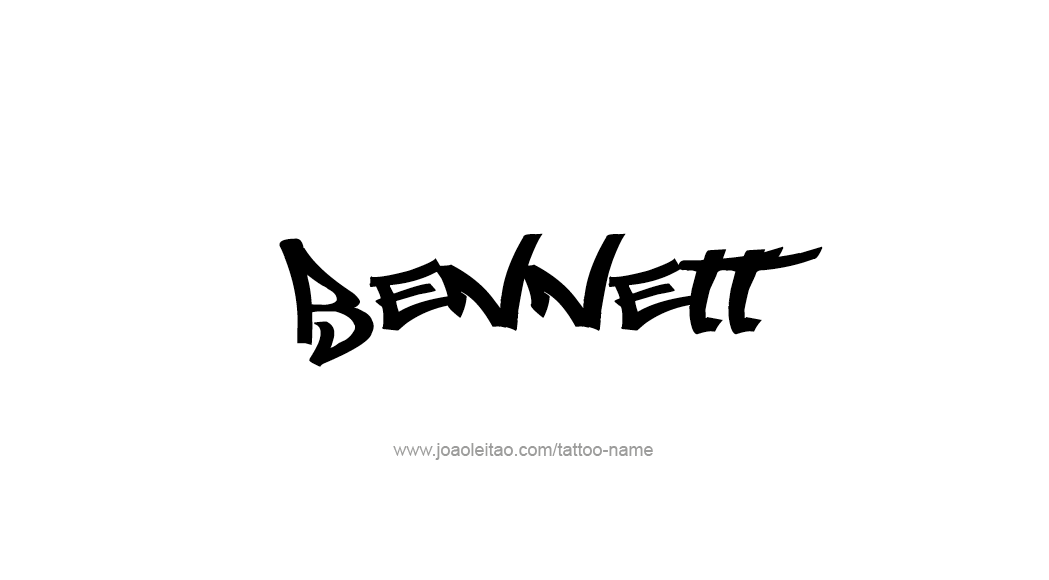 Tattoo Design  Name Bennett   