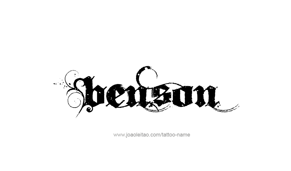 Tattoo Design  Name Benson   