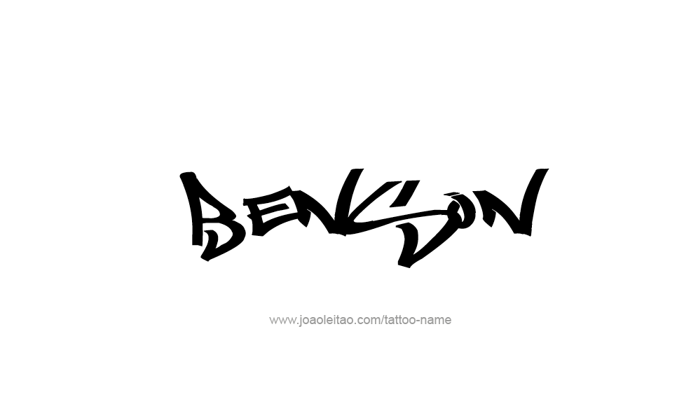 Tattoo Design  Name Benson   