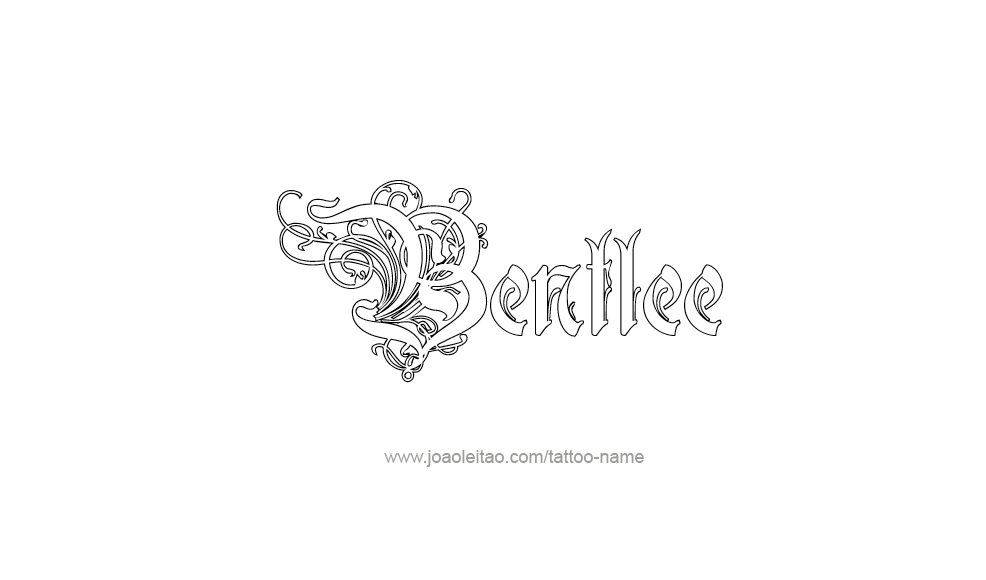 Tattoo Design  Name Bentlee   