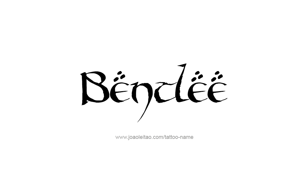 Tattoo Design  Name Bentlee   