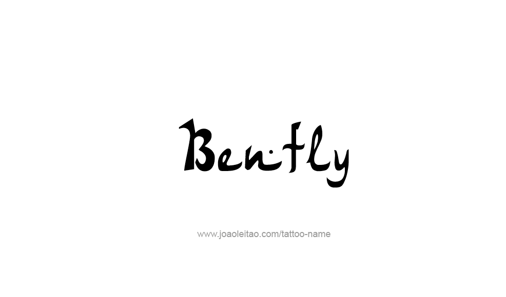 Tattoo Design  Name Bently   