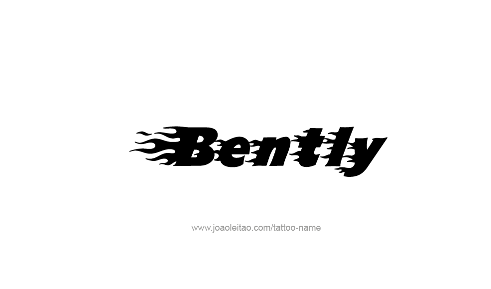 Tattoo Design  Name Bently   