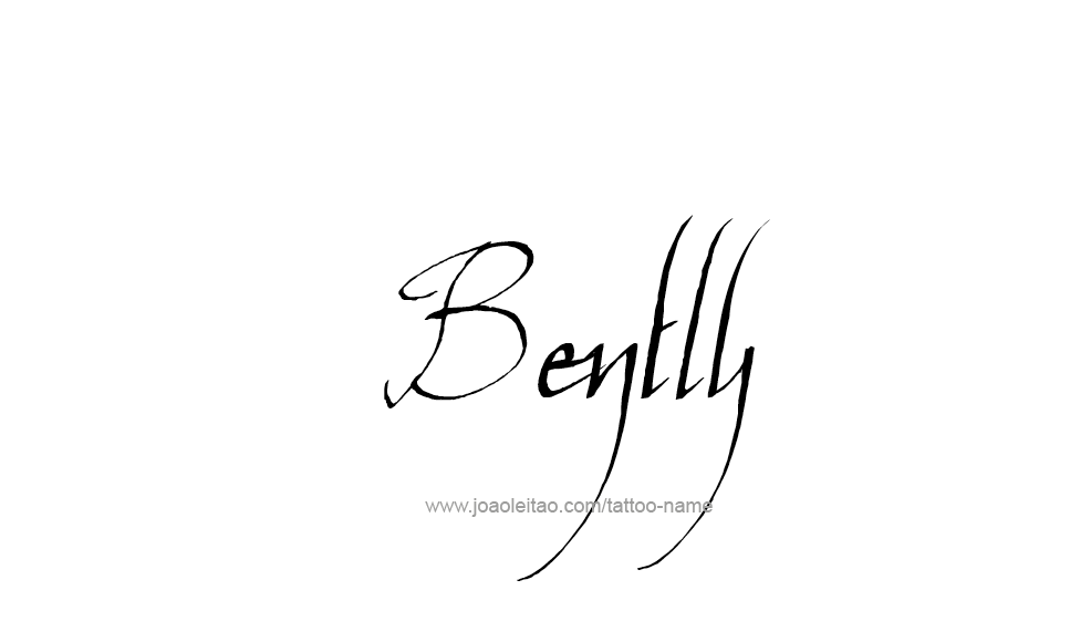 Tattoo Design  Name Bently   