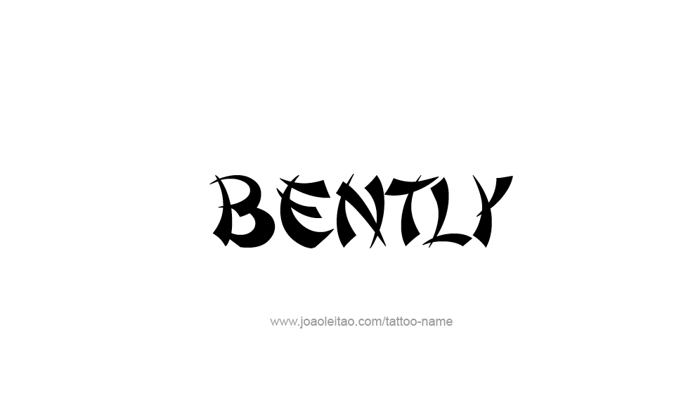 Tattoo Design  Name Bently