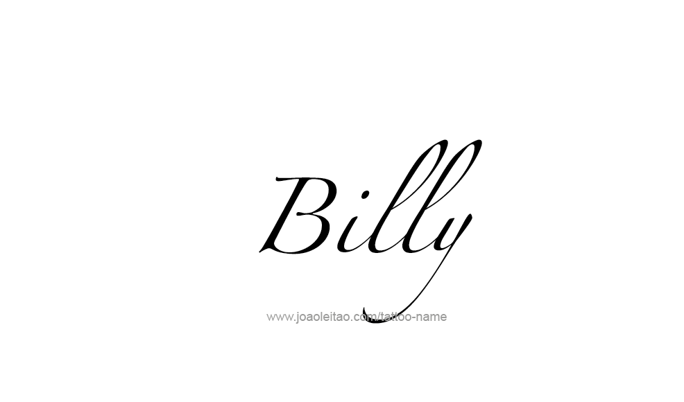 Tattoo Design  Name Billy   