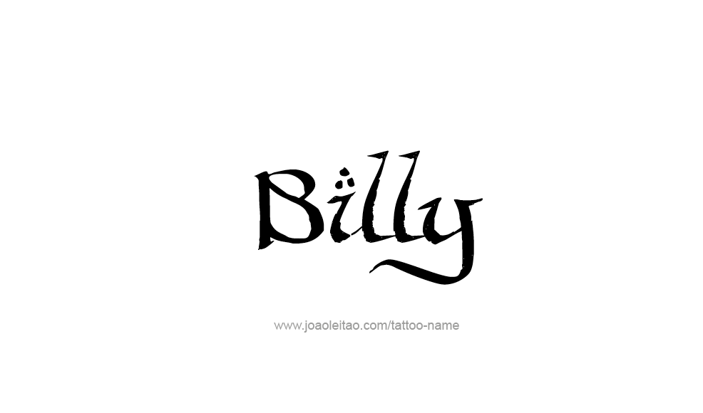 Tattoo Design  Name Billy   