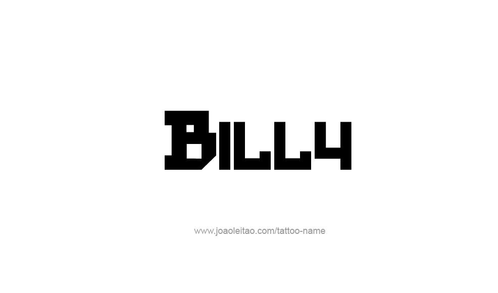 Tattoo Design  Name Billy   