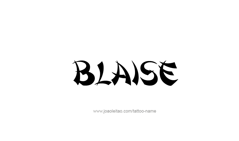 Tattoo Design  Name Blaise