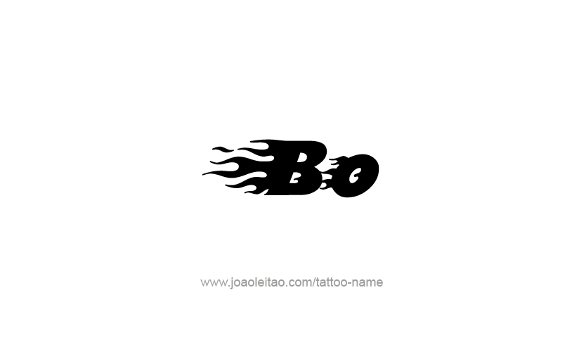 Tattoo Design  Name Bo   