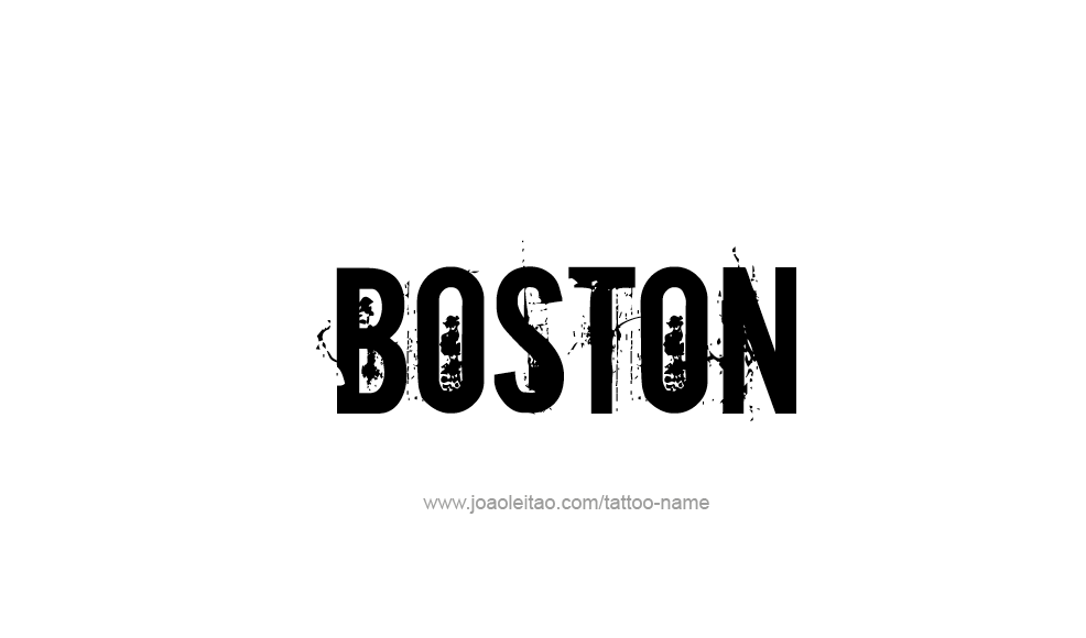 Tattoo Design  Name Boston   