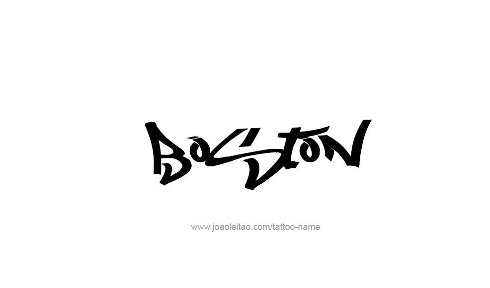 Tattoo Design  Name Boston   