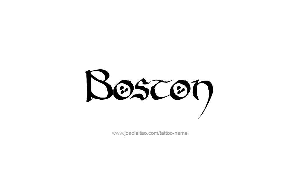 Tattoo Design  Name Boston   