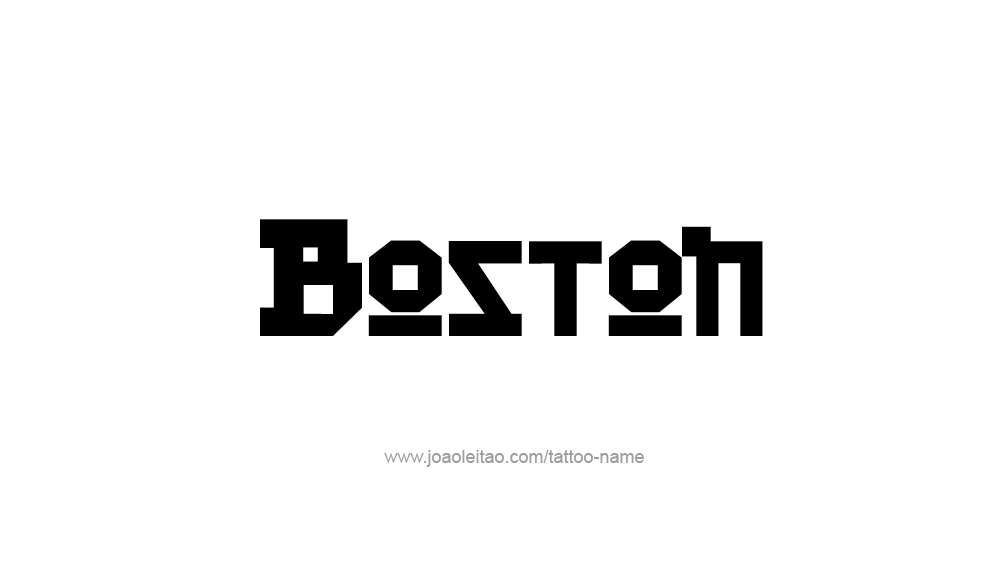 Tattoo Design  Name Boston   