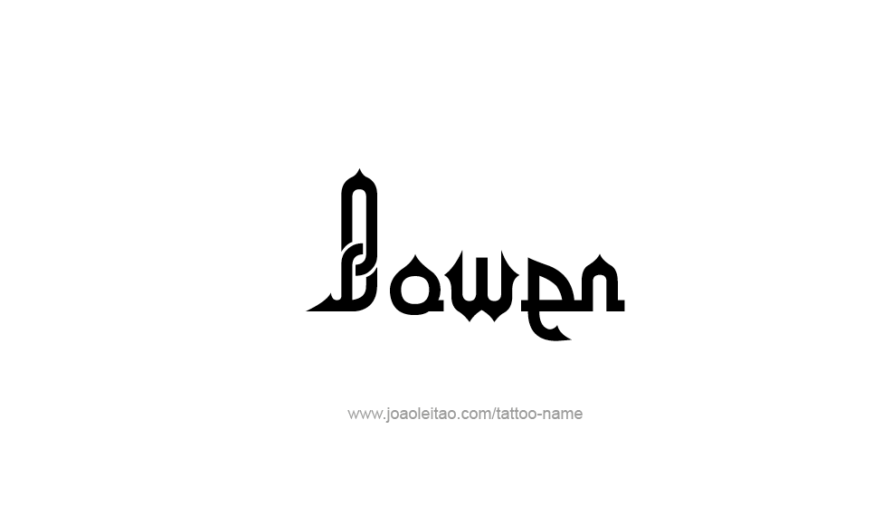 Tattoo Design  Name Bowen   