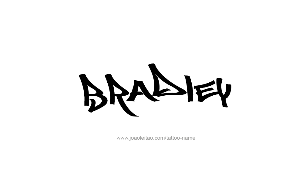 Tattoo Design  Name Bradley   