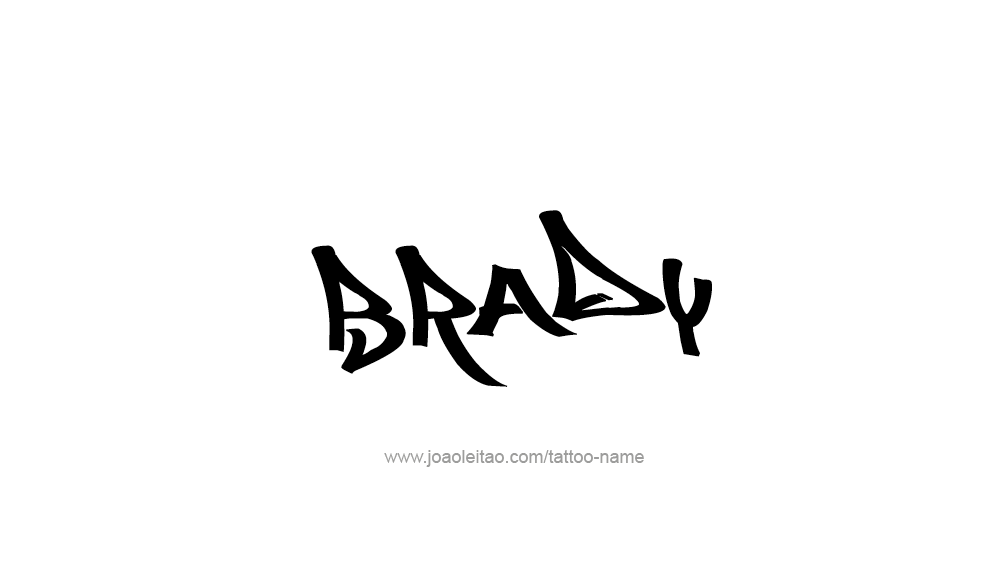 Tattoo Design  Name Brady   