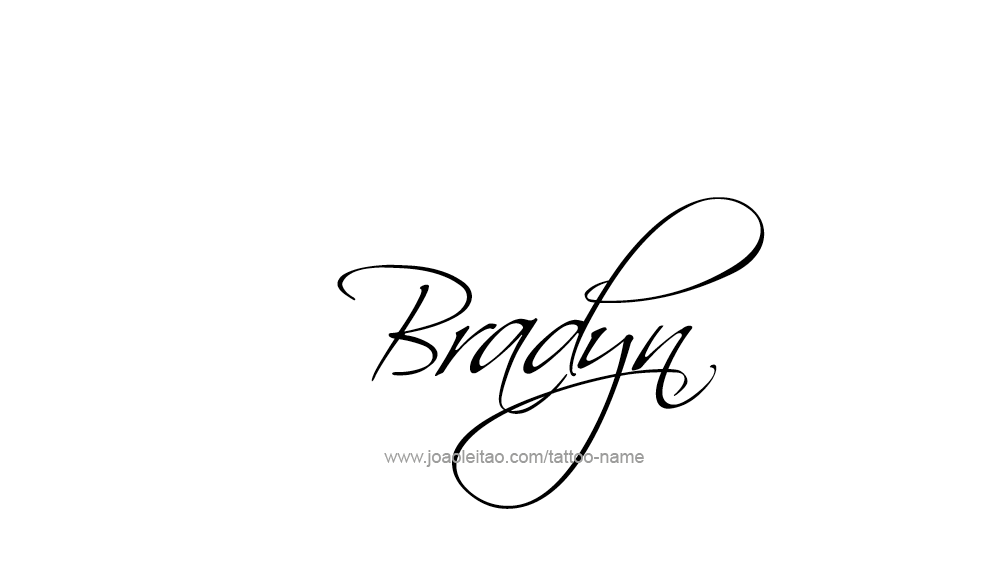 Tattoo Design  Name Bradyn   