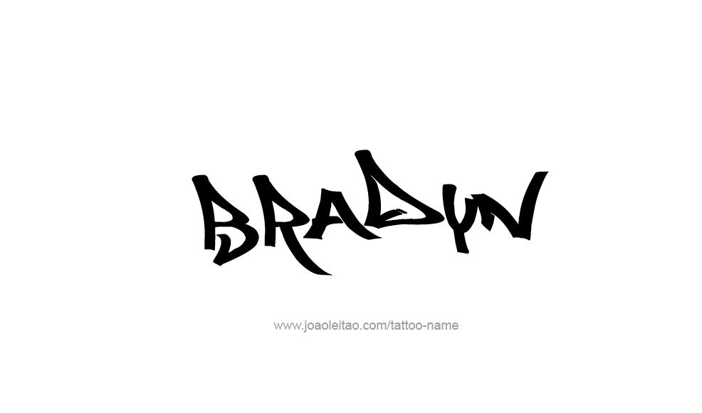 Tattoo Design  Name Bradyn   