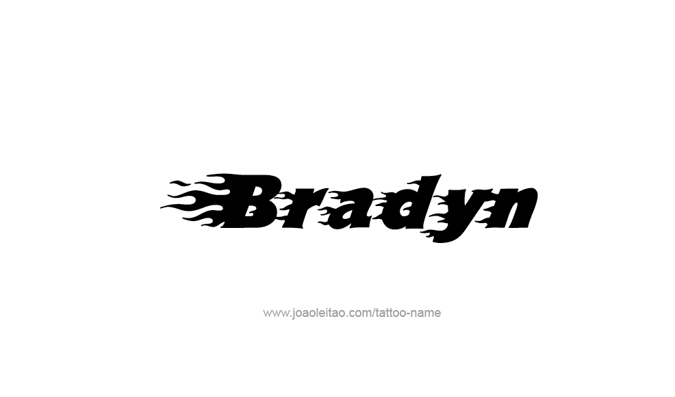 Tattoo Design  Name Bradyn   