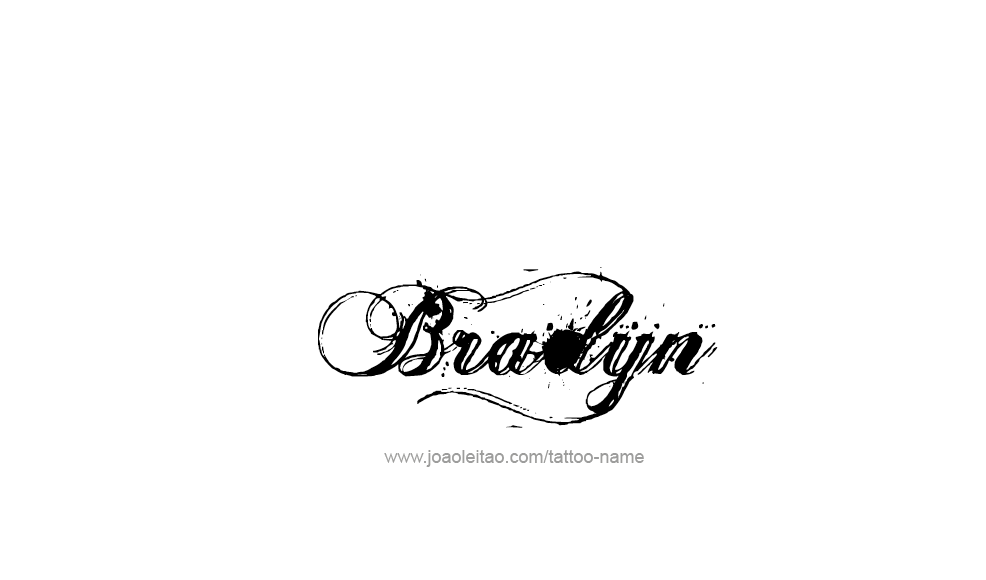 Tattoo Design  Name Bradyn   