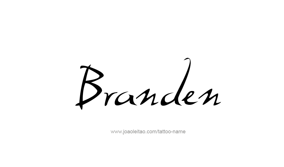 Tattoo Design  Name Branden   