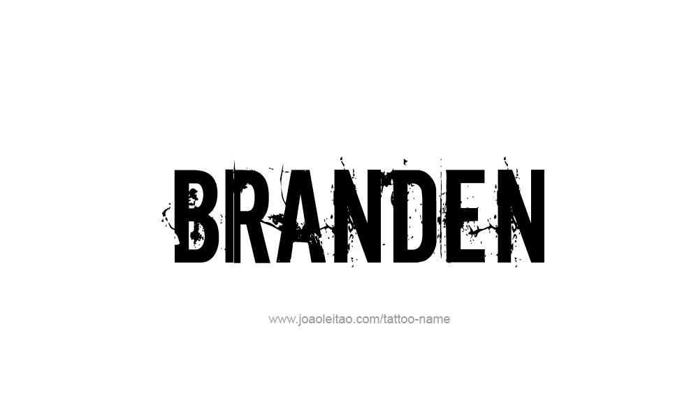 Tattoo Design  Name Branden   