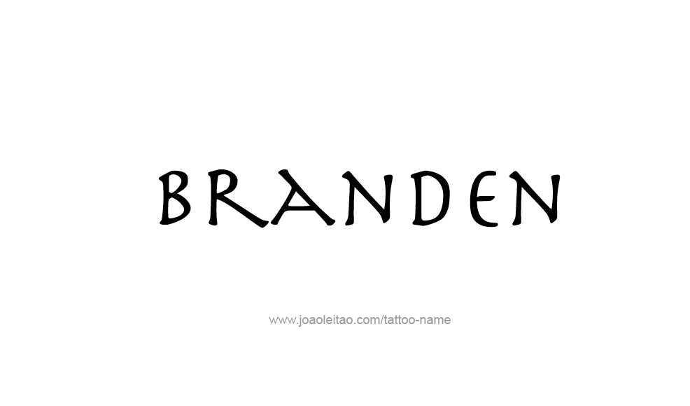 Tattoo Design  Name Branden   