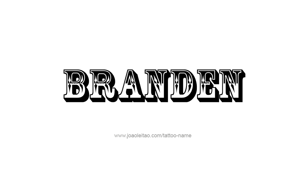 Tattoo Design  Name Branden   