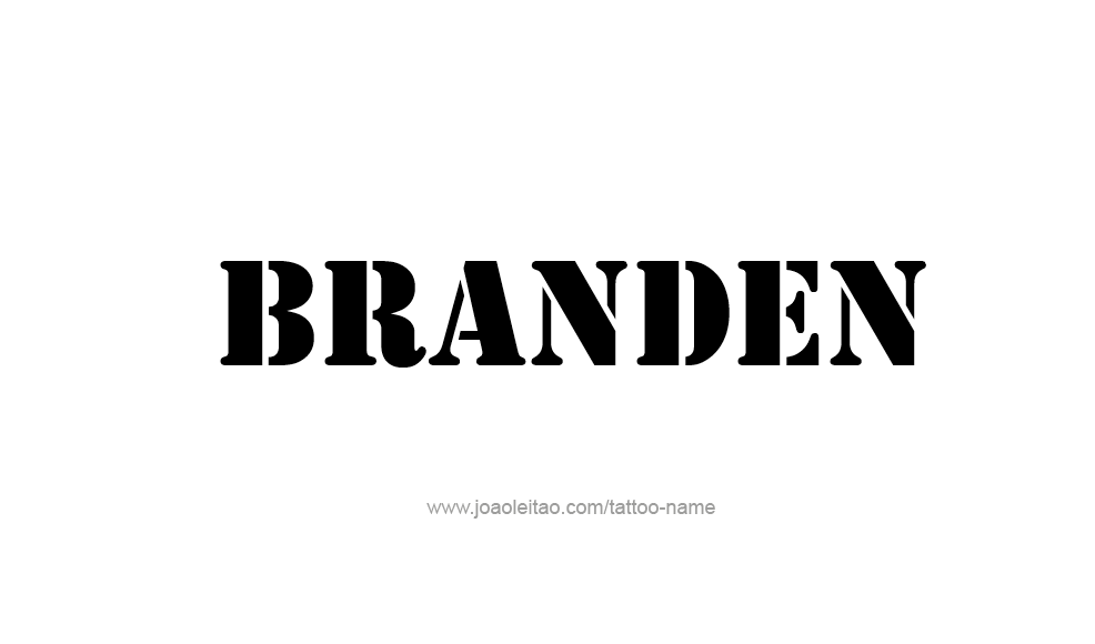 Tattoo Design  Name Branden   