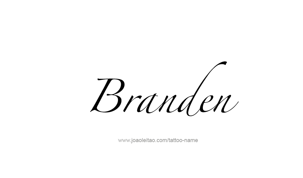 Tattoo Design  Name Branden   