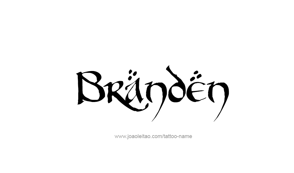 Tattoo Design  Name Branden   