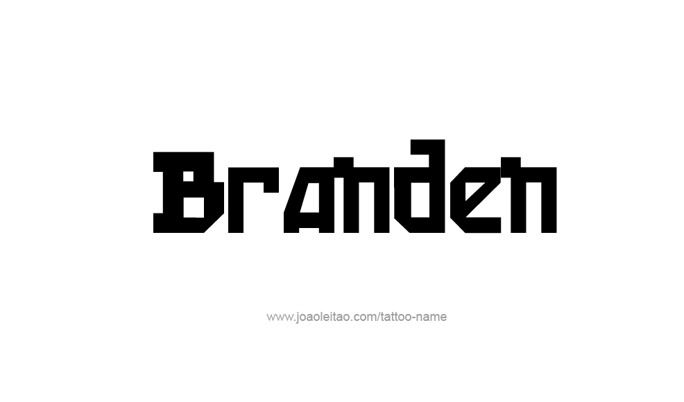 Tattoo Design  Name Branden   