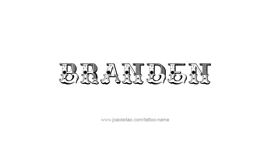 Tattoo Design  Name Branden   