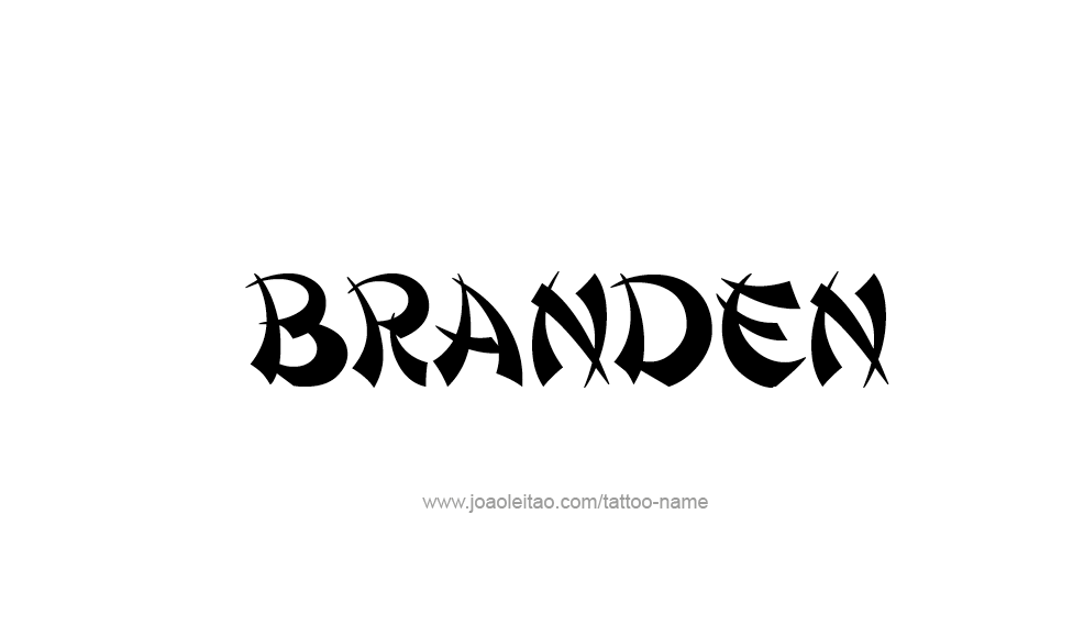 Tattoo Design  Name Branden