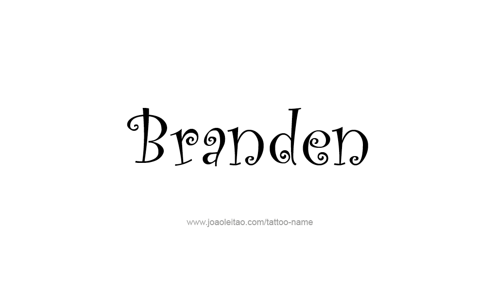 Tattoo Design  Name Branden   