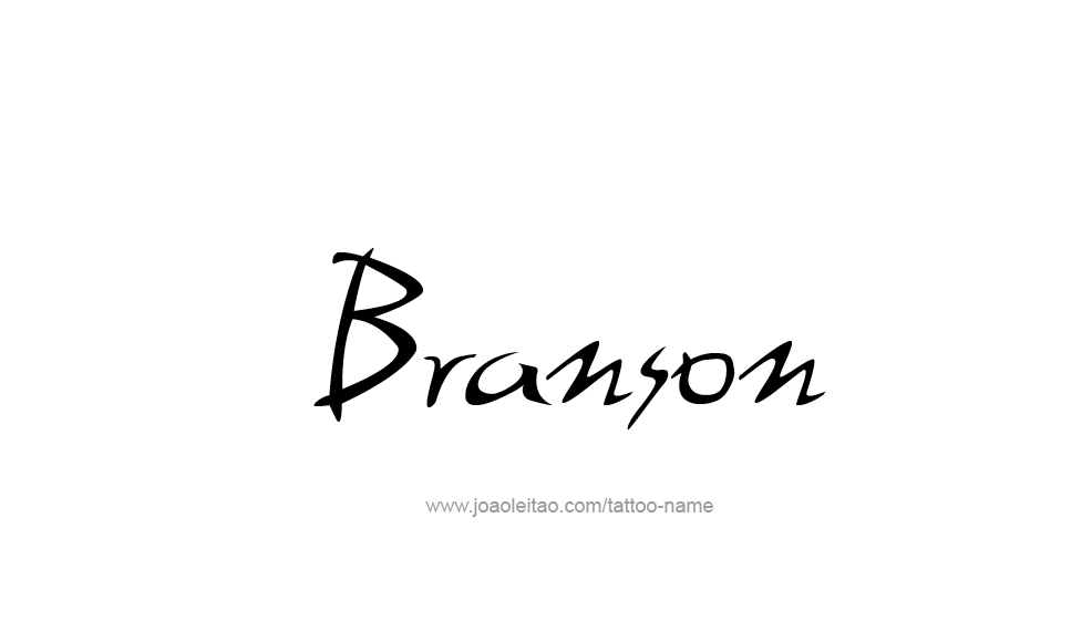 Tattoo Design  Name Branson   