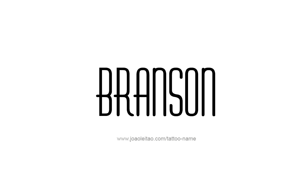 Tattoo Design  Name Branson   