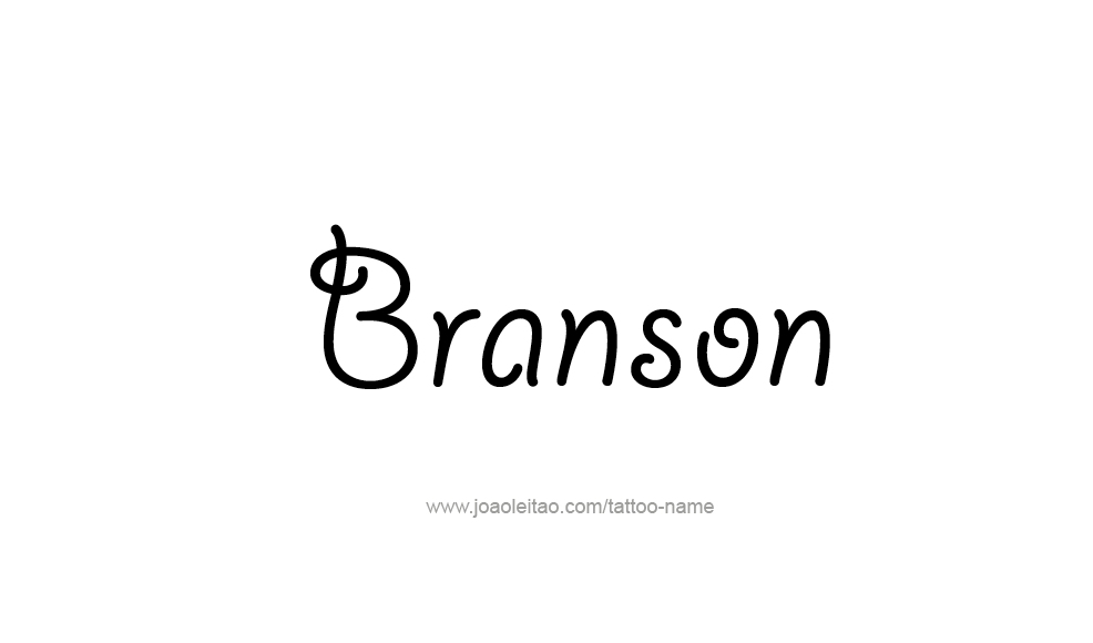 Tattoo Design  Name Branson   