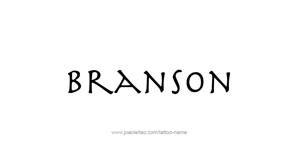 Tattoo Design  Name Branson   