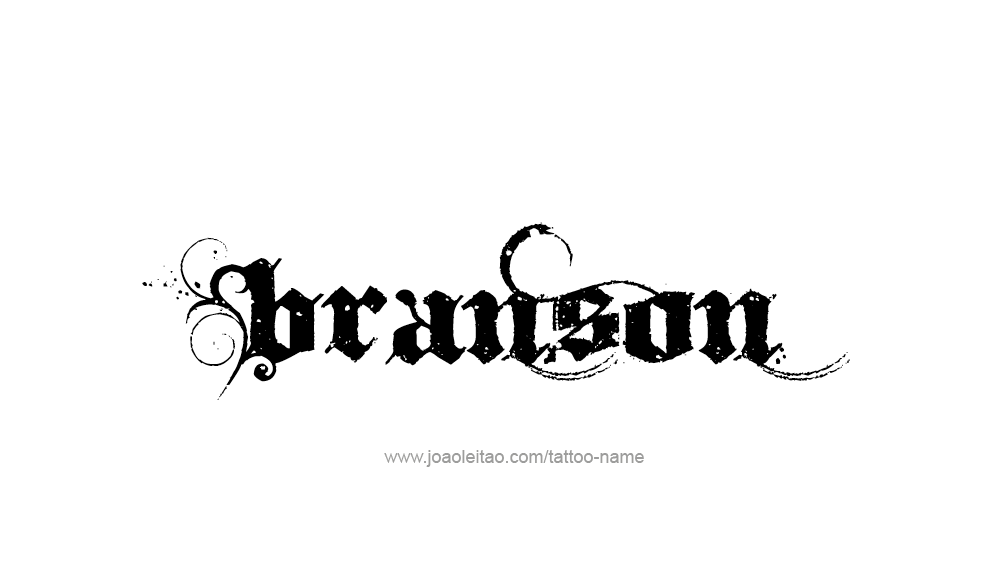 Tattoo Design  Name Branson   