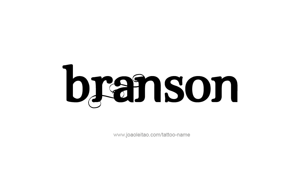 Tattoo Design  Name Branson   