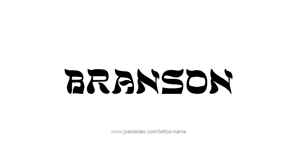 Tattoo Design  Name Branson   